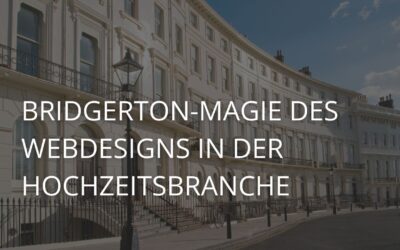 Bridgerton-Magie des Webdesigns in der Hochzeitsbranche